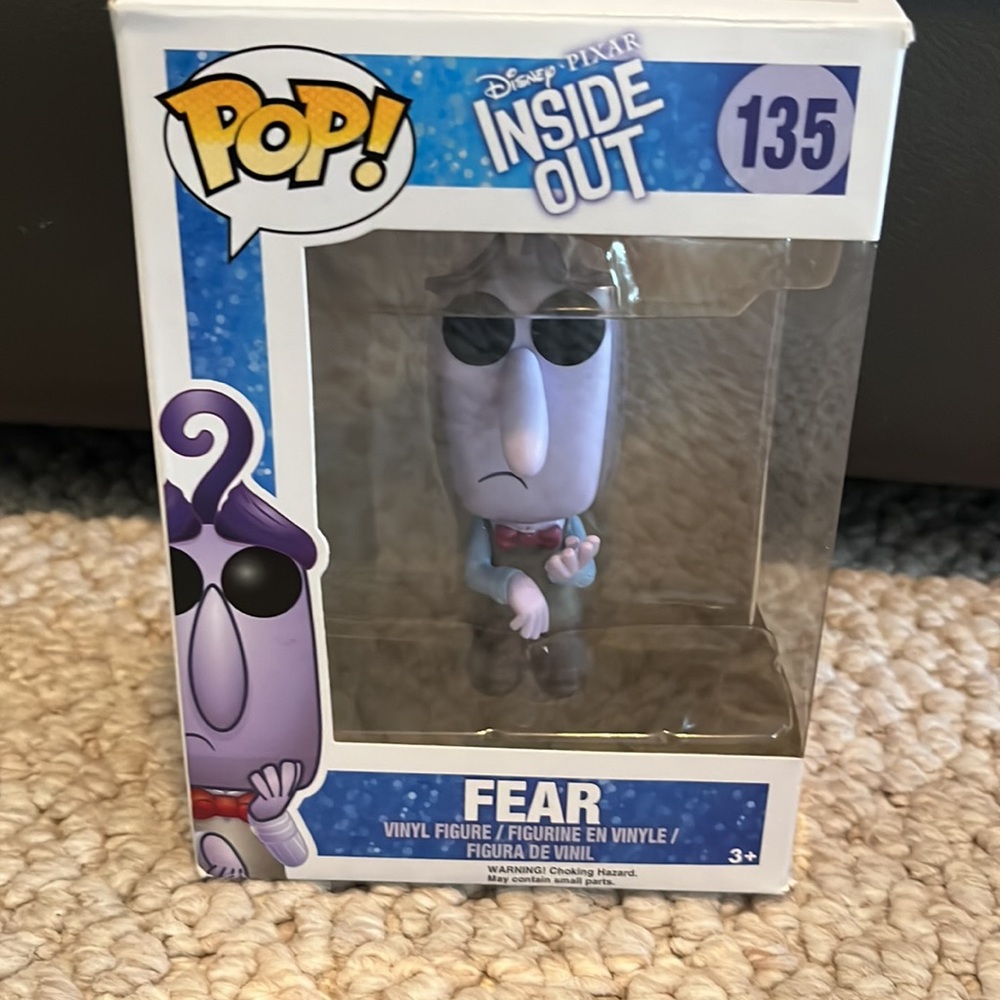 Funko Pop! Disney Pixar Inside Out Fear #135 Vaulted Vinyl Figure Collectible
